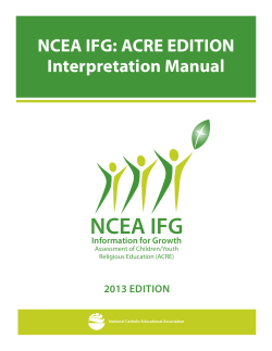 NCEA IFG - NCEA Assessments