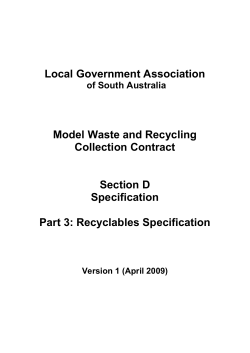 3. Recyclables to be Collected - Local Government Association of