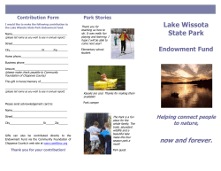 Endowment Fund - Friends of Lake Wissota State Park