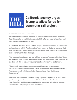 California agency urges Trump to allow funds for