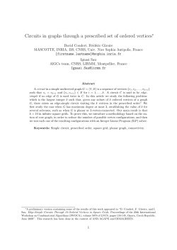 Circuits in graphs through a prescribed set of ordered vertices