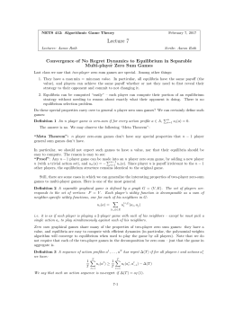 Convergence of No Regret Dynamics to Equilibrium in n