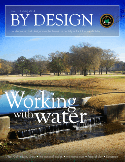Also: Golf Industry Show &bull; International design &bull; Alternative uses