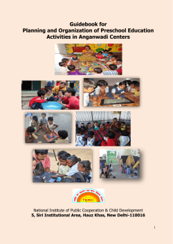 Guidebook for Planning and Organization of Preschool