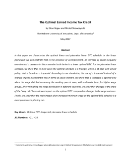 The Optimal Earned Income Tax Credit