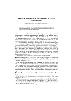 Essential Dimension of Abelian Varieties over Number Fields