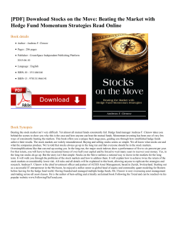 Stocks on the Move: Beating the