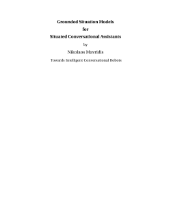 Grounded Situation Models for Situated Conversational Assistants