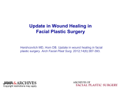 Novel Techniques in Wound Healing