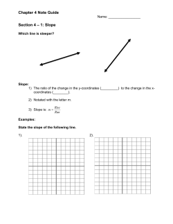 Chapter 4 Notes