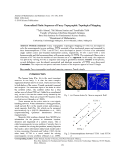 Generalized Finite Sequence of Fuzzy Topographic Topological
