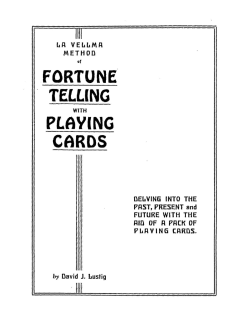 fortune telling playing cards