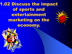 Sports and Entertainment Marketing