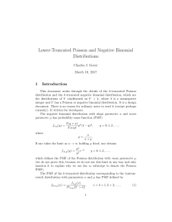 Lower-Truncated Poisson and Negative Binomial Distributions
