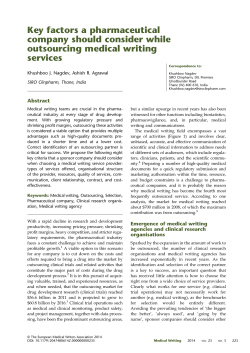 Key factors a pharmaceutical company should consider while