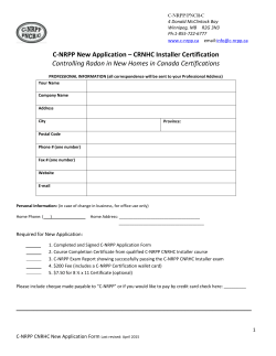 CNRPP New Application April 2015 &ndash; CRNCH