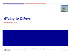 Giving to Others - Capital High School