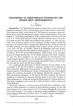 uniqueness of hahn-banach extensions and unique best