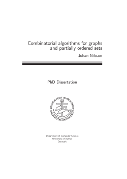 Combinatorial algorithms for graphs and partially ordered sets