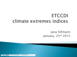 ETCCDI climate extremes indices