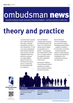 Ombudsman News Issue 118