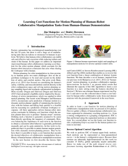 Learning Cost Functions for Motion Planning of Human