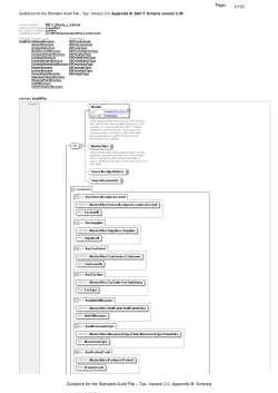 Guidance for the Standard Audit File