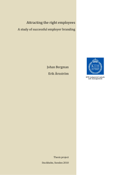 Attracting the right employees