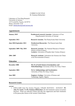 I am a broadly trained stable isotope geochemist with a primary