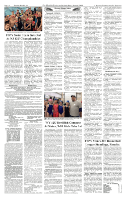 FSPY Swim Team Gets 3rd At NJ 12U Championships WY 12U