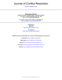 Journal of Conflict Resolution