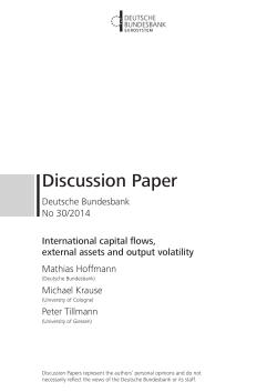 International capital flows, external assets and output volatility