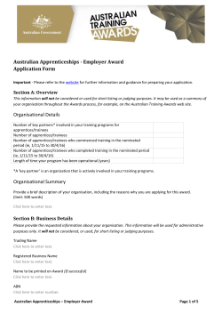 Employer Award Application Form