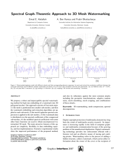 Spectral Graph-Theoretic Approach to 3D Mesh Watermarking