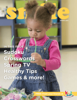 Sudoku Crosswords Spring TV Healthy Tips Games