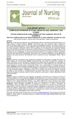 case report article curricular internship in ethnic indian village