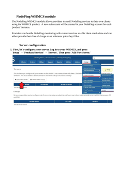 NodePing WHMCS module