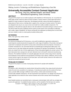 Universally Accessible Contact Cement Applicator