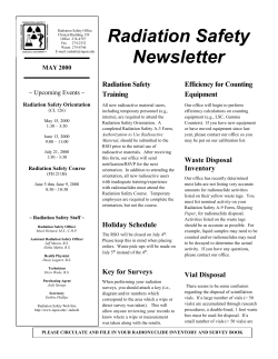Newsletter - Office of Research Compliance