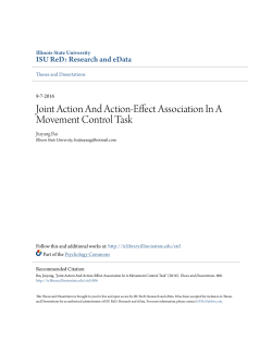 Joint Action And Action-Effect Association In A Movement Control Task