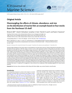 Disentangling the effects of climate, abundance, and size on the