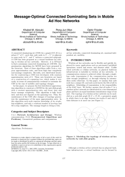 Message-Optimal Connected Dominating Sets in Mobile Ad Hoc