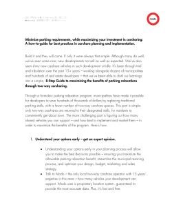 Minimize parking requirements, while maximizing your