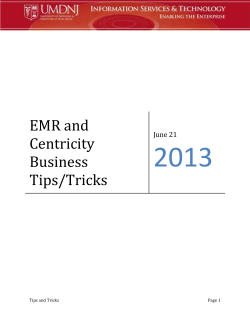 Centricity EMR Preload Training