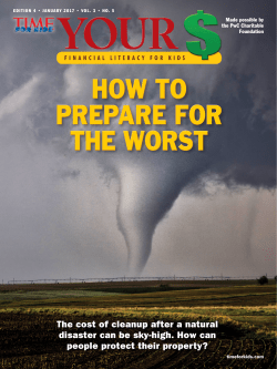 HOW TO PREPARE FOR THE WORST HOW TO PREPARE FOR