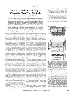 Submicrometer Patterning of Charge in Thin