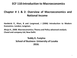 4.2 National Income and Economic Welfare