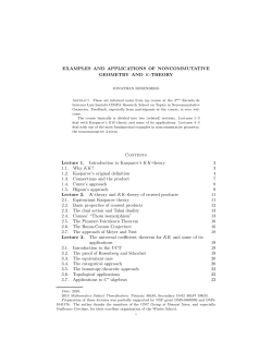 EXAMPLES AND APPLICATIONS OF