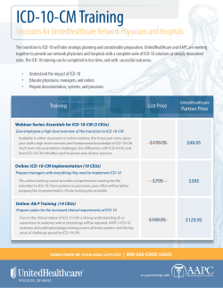 ICD-10-CM Training - UnitedHealthcareOnline.com