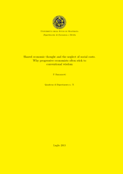 Shared economic thought and the neglect of